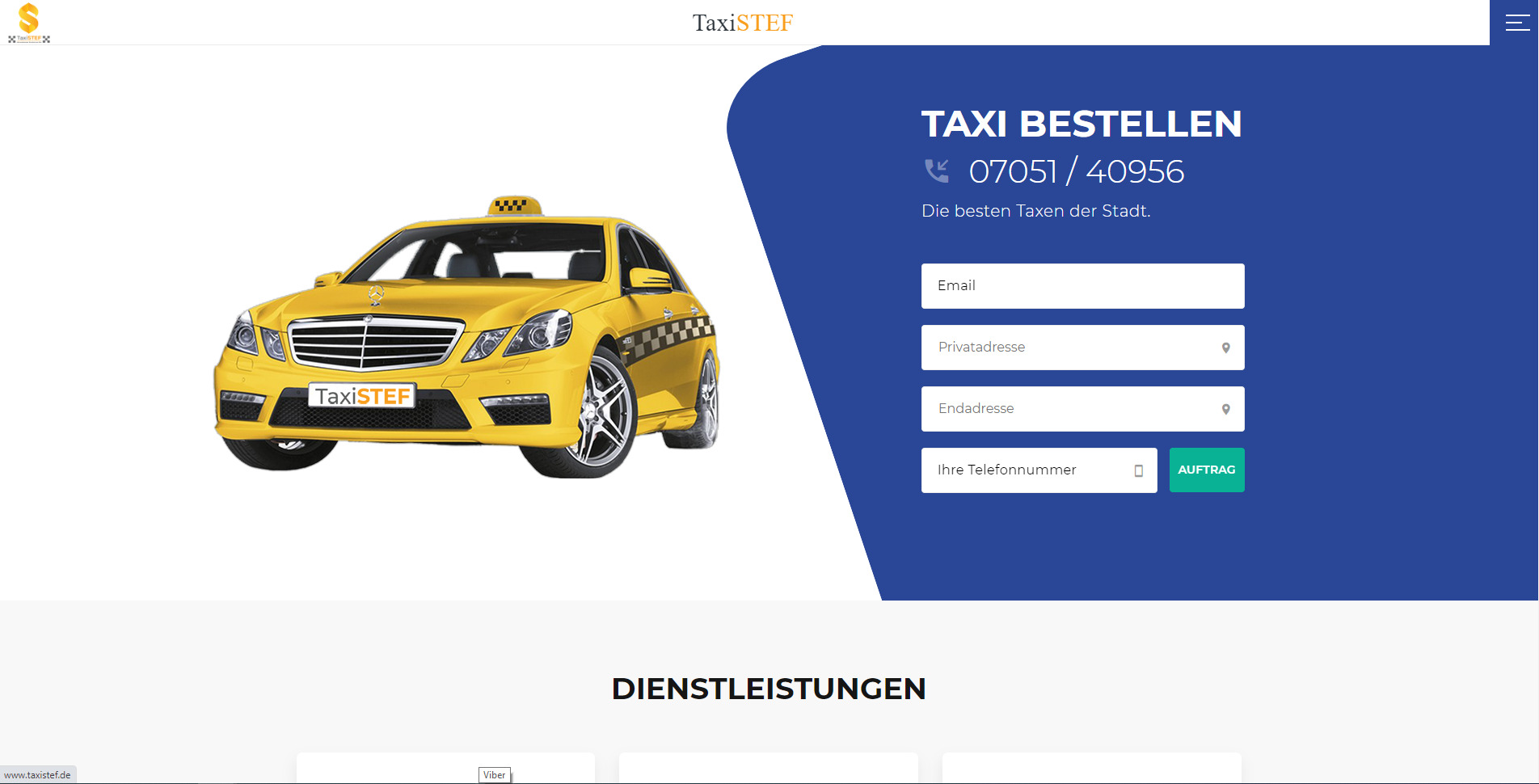 Website taxiStef von itLux gemacht